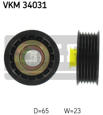 Vratná/vodiaca kladka rebrovaného klinového remeňa SKF (VKM 34031)